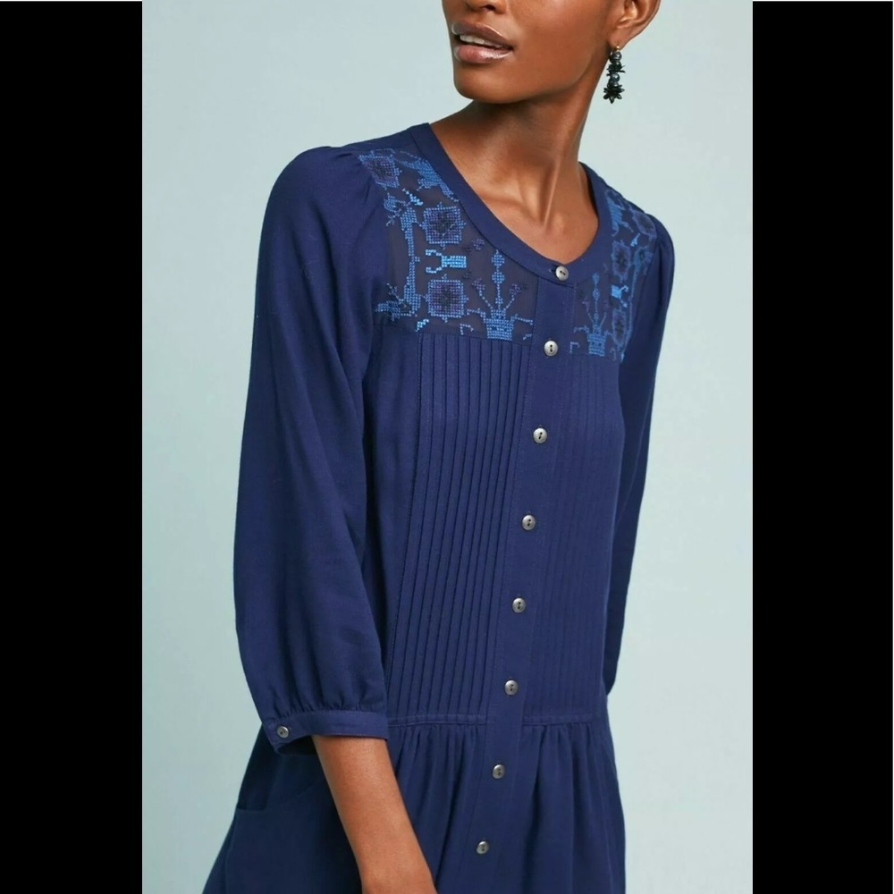 SALE New Anthropologie Dubois  Embroidered Tunic Sz 10